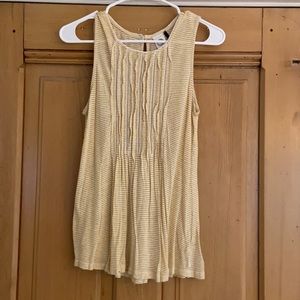 Anthropology horizontal striped sleeveless top size small petite